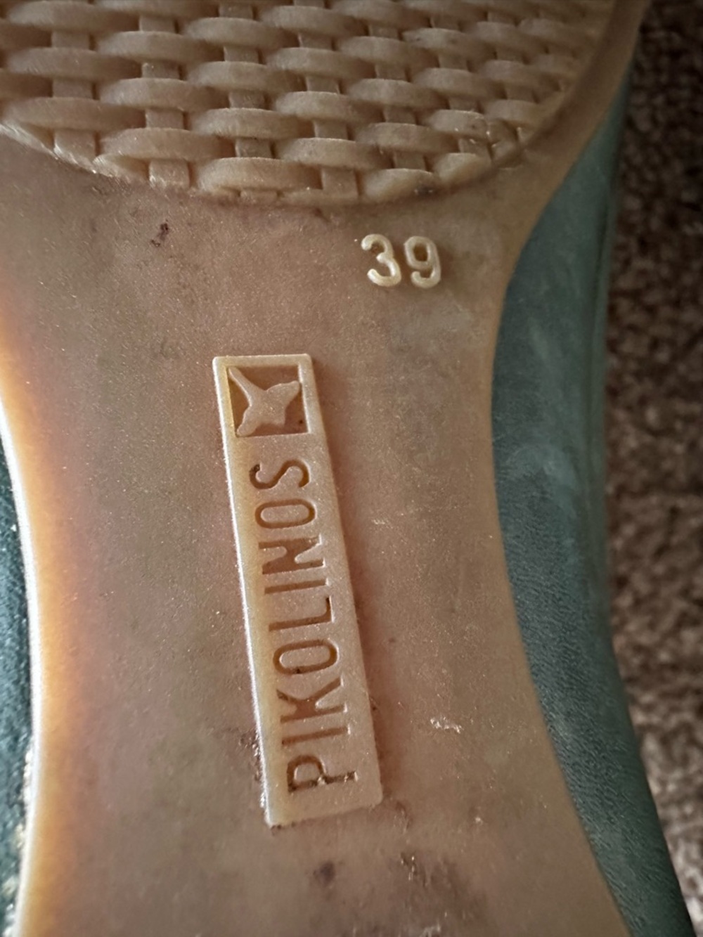 PIKOLINOS Puerto Vallarta Teal Green Maryjane Leather Shoes - Picture 11 of 11